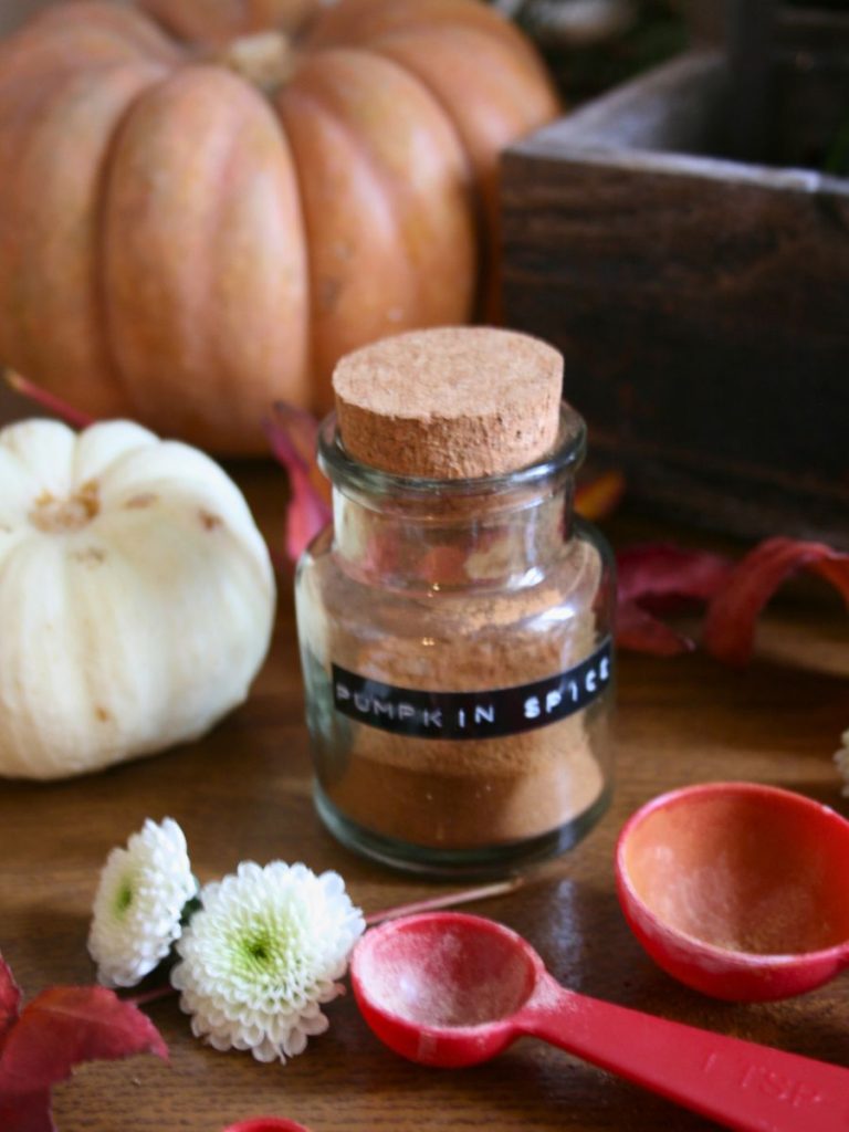 Pumpkin spice in dekorativem Glas