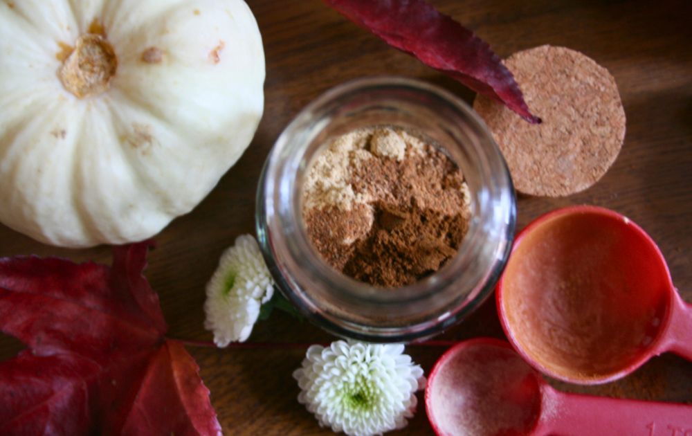 Pumpkin spice in dekorativem Glas
