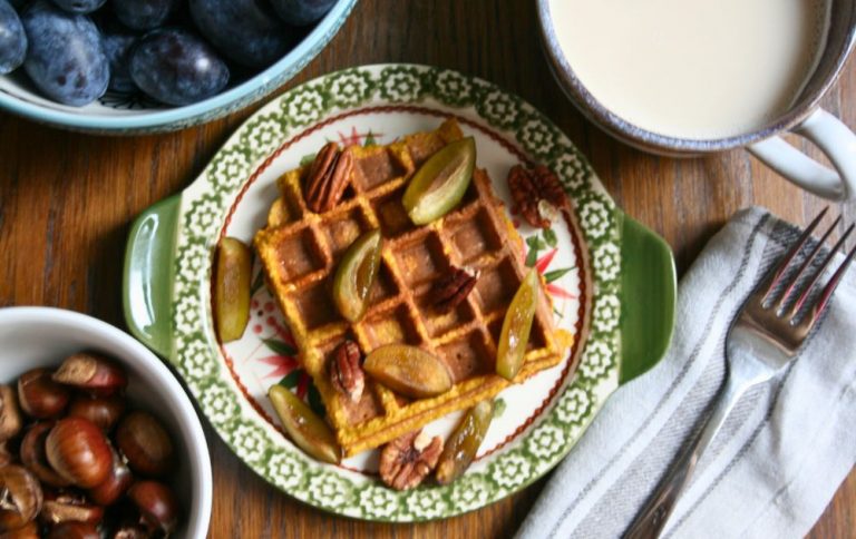 Kürbis Waffeln Beitragsbild